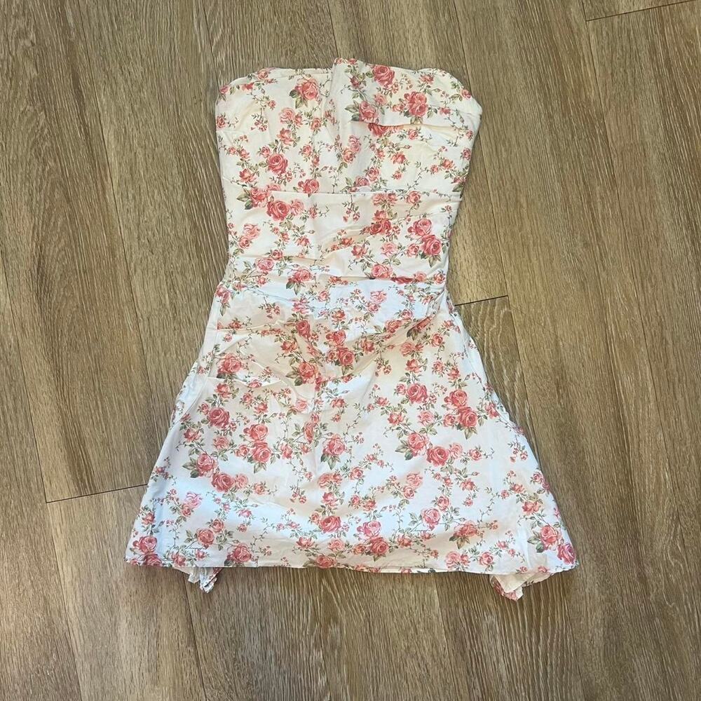 House of CB Jasmine rose print draped corset